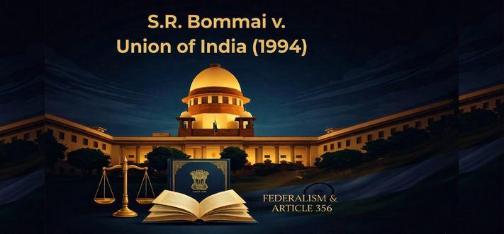 S.R. Bommai v. Union of India (1994): Landmark Judgment on Article 356 and Federalism in India